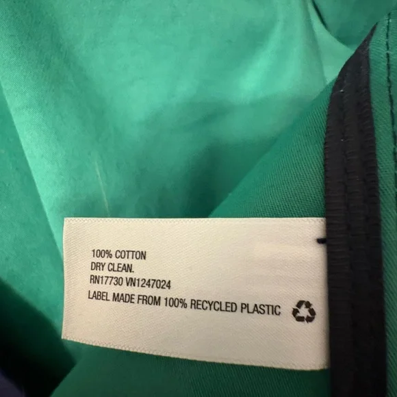 3.1 Phillip Lim for Target Navy Trench Coat XL Green Lining Belted Designer Coll - Picture 5 of 7